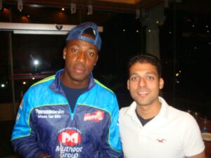 Vaibhav garg with Andre Russell