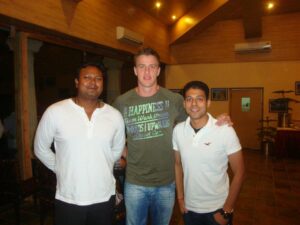 Vaibhav garg with Morne Morkel